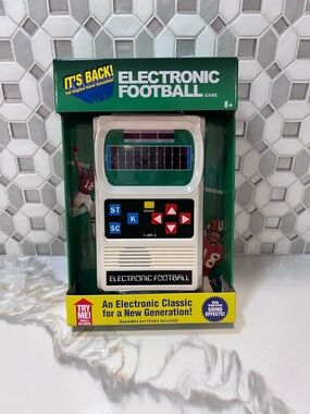 Basic Fun Electronic Football Game Handheld New